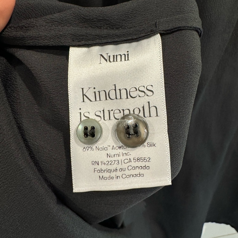 Numi Black Simone Button Down Top - image 8